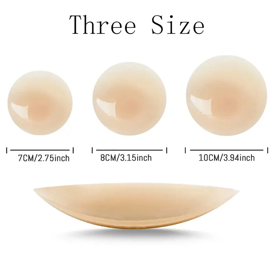 Copricapezzoli adesivi in Silicone riutilizzabili copricapezzoli invisibili Pasties nastro per tette adesivi per il seno delle donne per le donne piccoli seni grandi