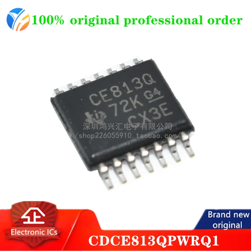 100% original CDCE813QPWRQ1 Clock Generator 0MHz to 160MHz-IN 230MHz-OUT Automotive 14-Pin TSSOP T/R