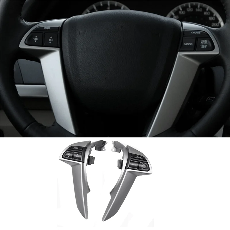 

A95E-Car Steering Wheel Cruise Control Multifunction Button Volume Adjustment Switch With Frame For Honda Accord 2008-2012 ,B
