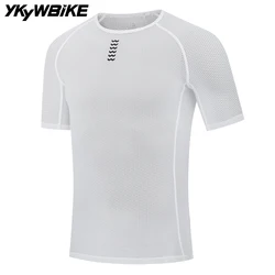 YKYWBIKE Bike strati di Base per ciclismo Pro Cool Mesh Superlight bicicletta camicia a maniche corte maglie da ciclismo traspiranti abbigliamento da ciclismo