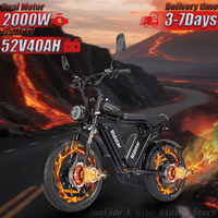 E-Bike Q20 PRO 2000W Dual Motor 52V40AH Battery Hydraulic Brake Off-road Electric Bicycle 20-inch All-terrain Tire Electric Bike