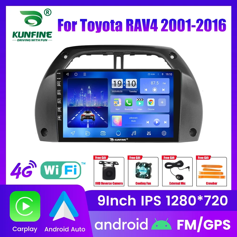 

10,33 "Android автомобильный радиоприемник для Toyota Rav4 2001-2016 GPS навигация мультимедийный видеоплеер Carplay Android авто стерео BT FM