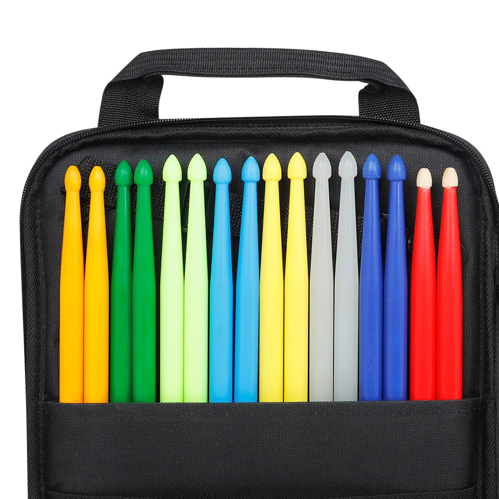 

Drum Stick Bag Drumsticks Instrument Storage Handbag for Mallets Holder Hammer Creative Rack Accessories Organizer Wood Case