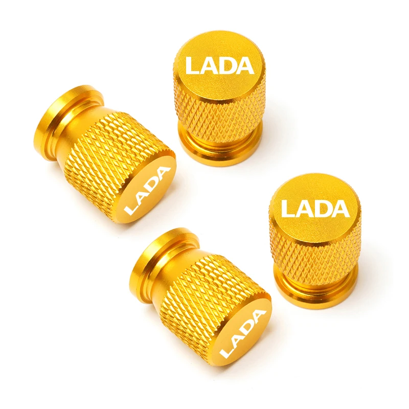 For Lada Niva Vesta Samara Kalina Largus Priora Xray Granta Car Wheel Tire Valve Caps Tyre Stem Covers Airdust Waterproof