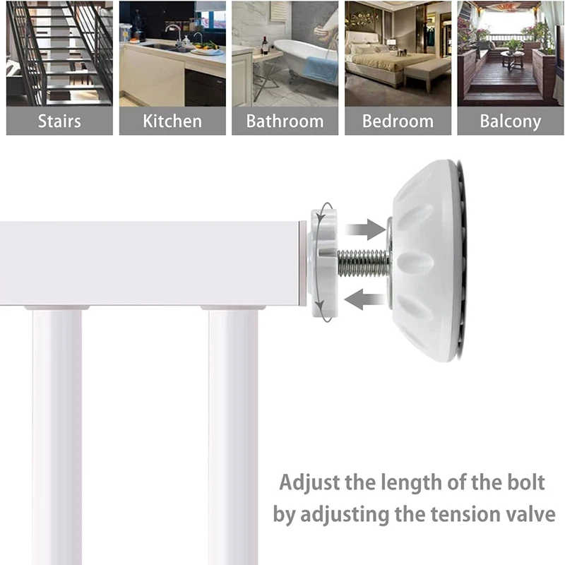 Дверные ворота для безопасности детей, забор для домашних животных, лестничная дверь, металлические высокопрочные запорные гайки для детей, запасные аксессуары