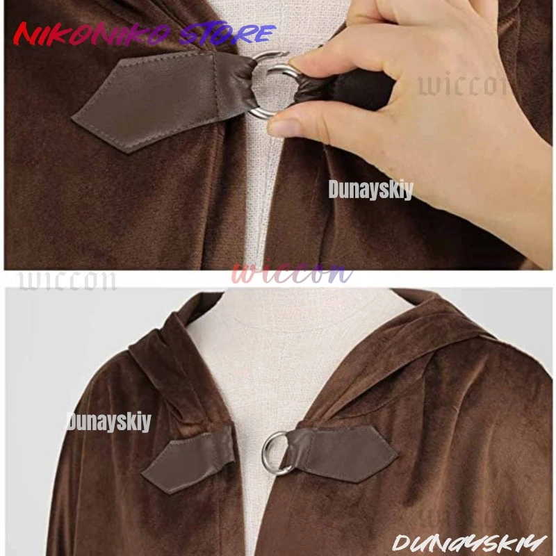 후드와 남자의 벨벳 망토 여성을위한 르네상스 중세 후드 망토 남자 금속 루프 걸쇠와 할로윈 Steampunk 풀오버