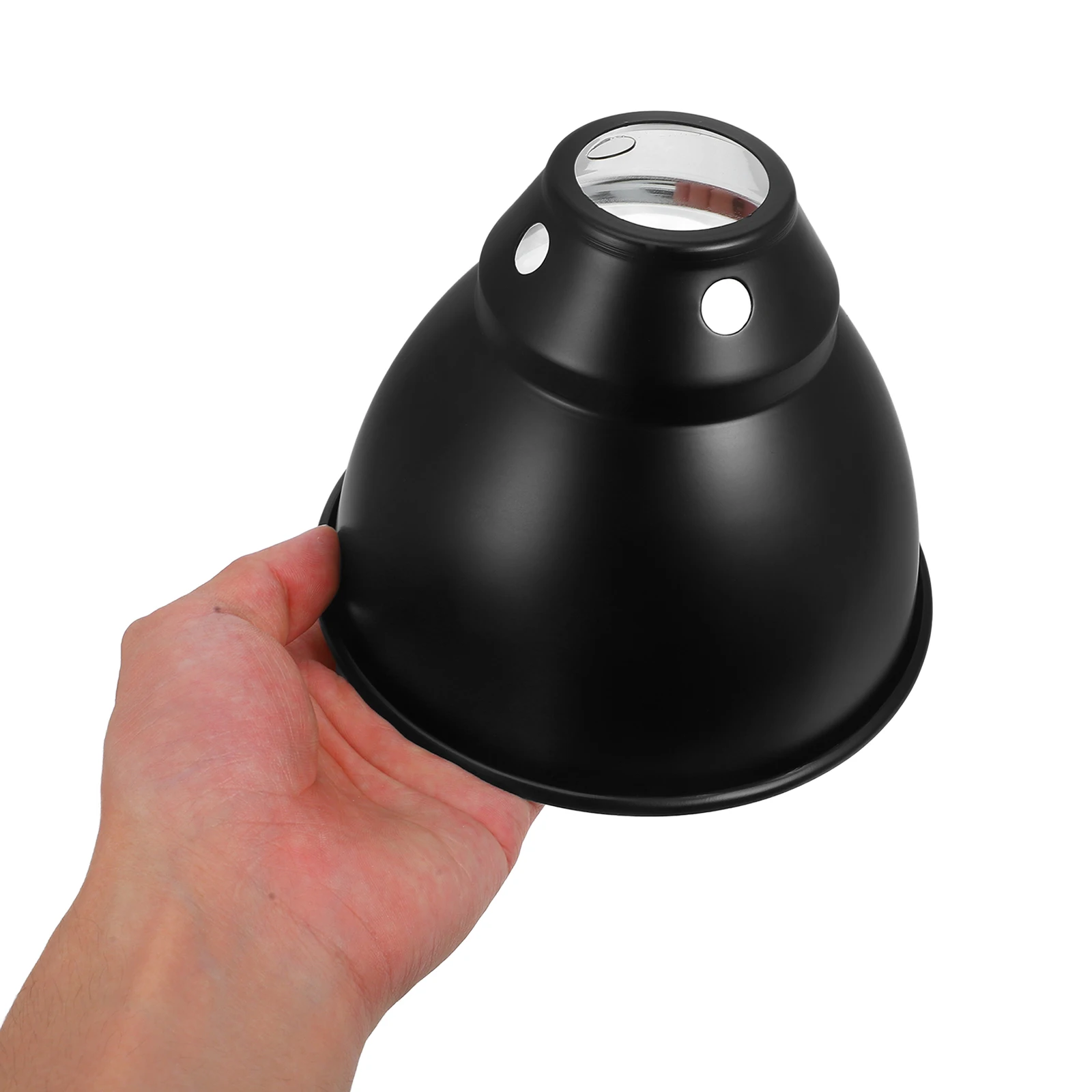 غطاء مصباح التدفئة معزول الحديد عاكس قبة صندوق ملحق قفص الحيوانات الأليفة تررم غطاء مصباح الحرارة الزواحف عاكس الضوء استبدال #3