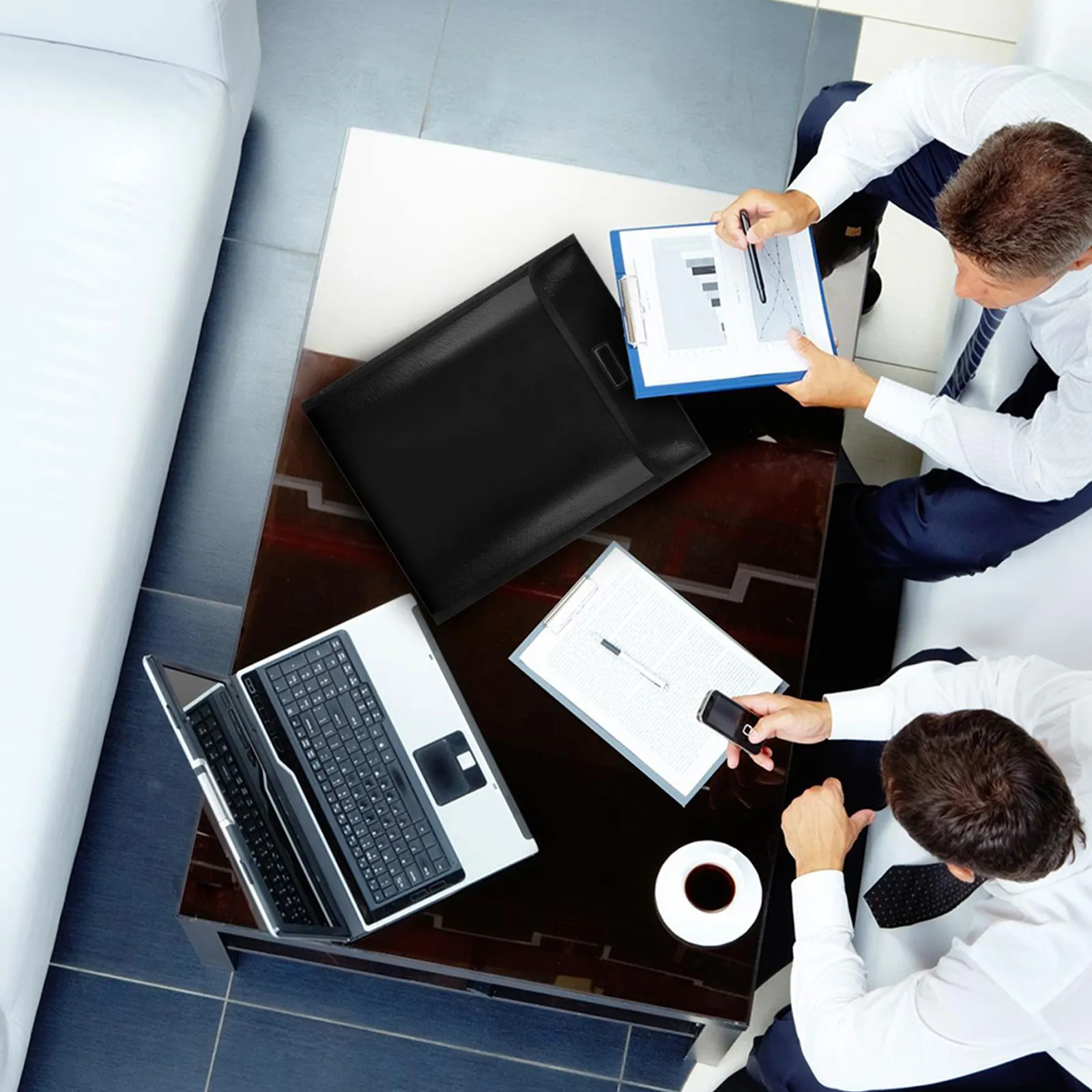 

1 шт., огнестойкая сумка для документов, устойчивая к высоким температурам, водонепроницаемая сумка для файлов, многофункциональная сумка-кошелек для телефона, сумка для офиса и дома