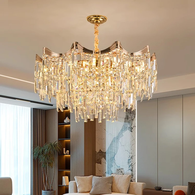 

Modern Crystal stair chandelier lights indoor lighting Ceiling lamp hanging light led Chandeliers for living room indoor lightin