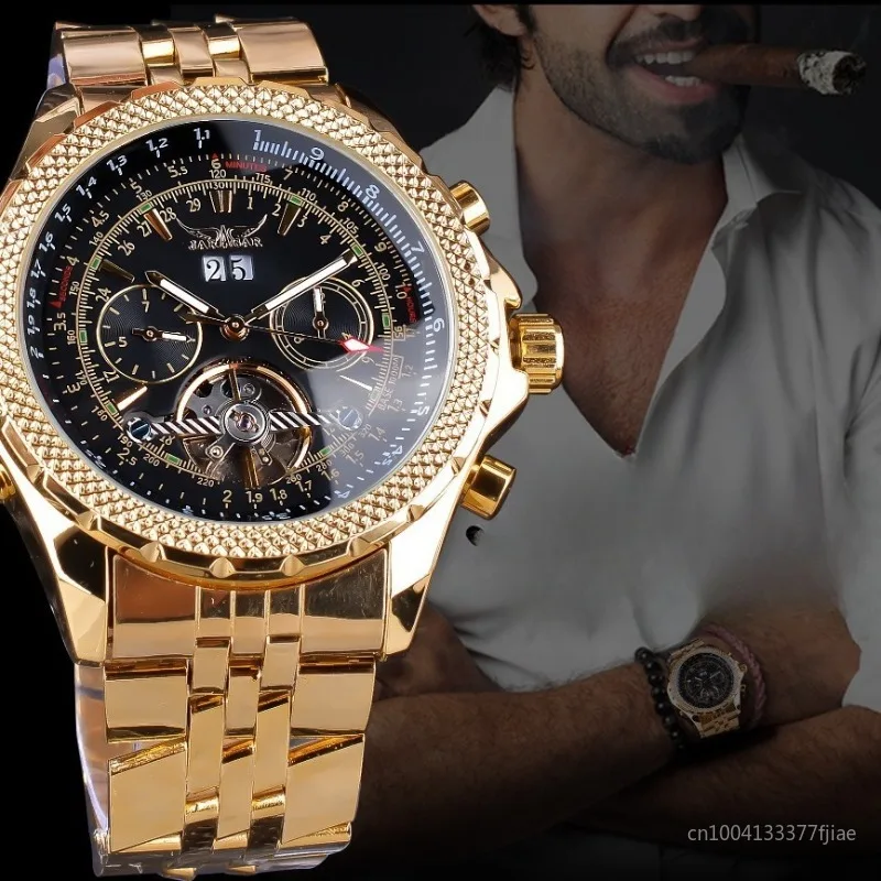 

Высококачественные роскошные многофункциональные хронографы с турбийоном и автоматическим механизмом, мужские часы, механические мужские наручные часы из нержавеющей стали