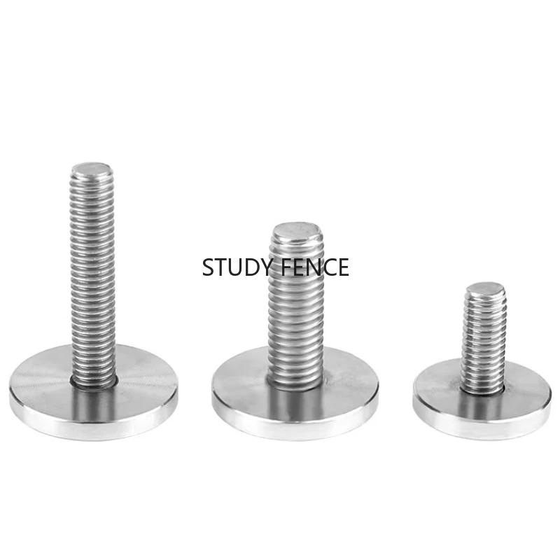 5PCS 304 Stainless Steel Screws M3/M4/M5/M6 Advertising Screws Solid Mirror Hand Screw Hardware Accessories Household Fasteners