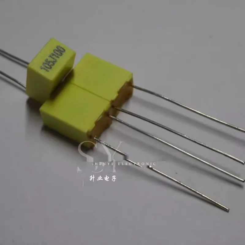 

10PCS MKT 1.0uf/100v 1u0 1uf 105 New 5mm film capacitor