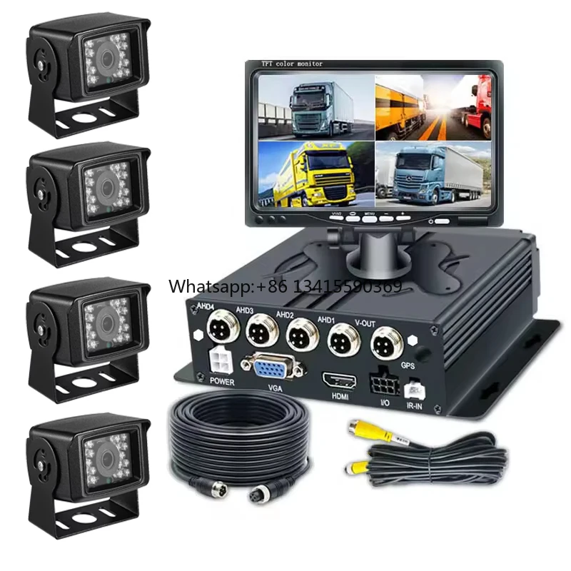 

Night Vision Truck MDVR Camera AHD 1080P with 4G GPS WiFi Waterproof Vehicle DVR Support 256GB SD Card 2TB HDD Recording