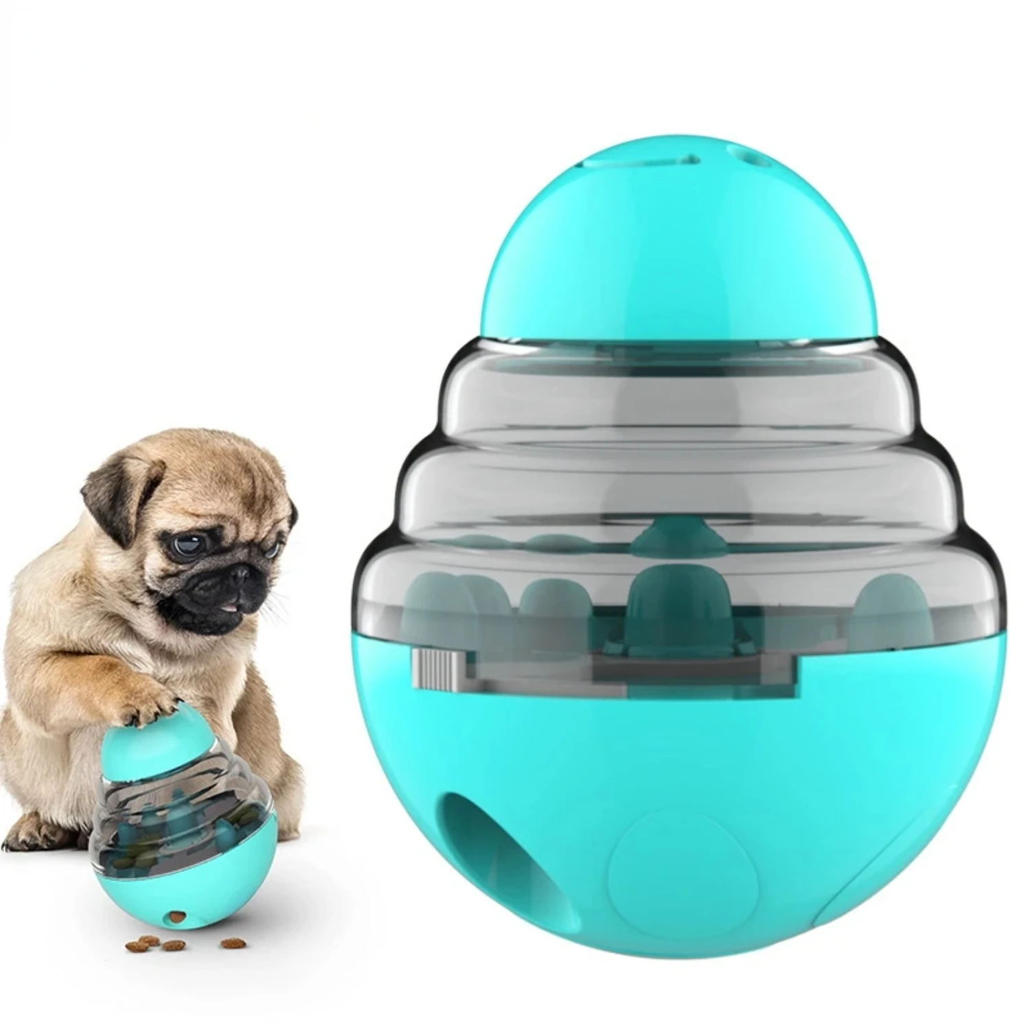 

Innovative Slow Food Dispenser Tumbler Dog Feeder Toy for Engaging Interactive Feeding - Featuring Leakage Ball for Added Challe