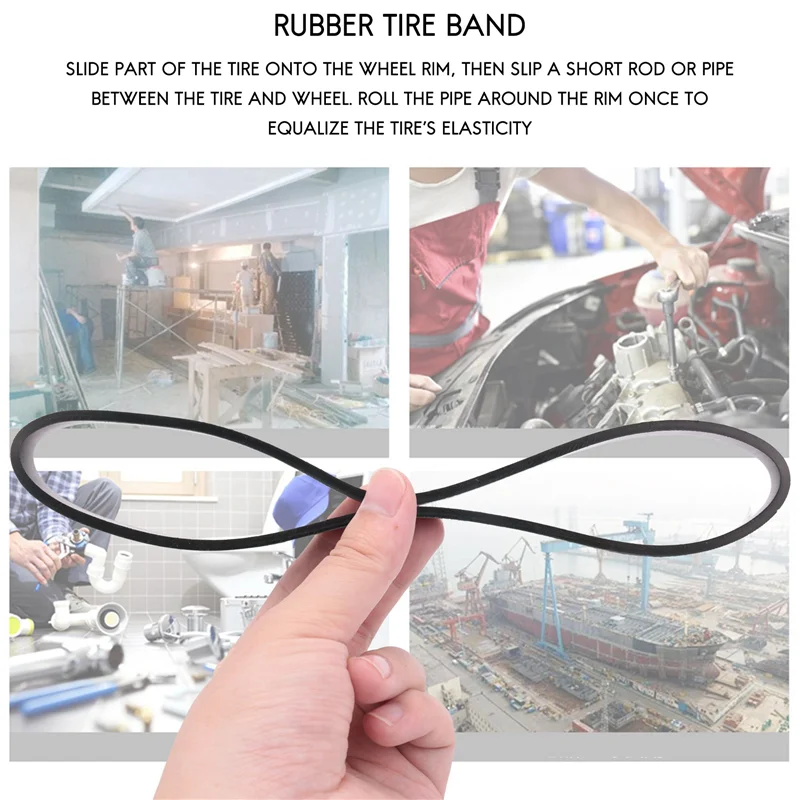 2 قطع الفرقة المنشار المطاط الإطارات الفرقة النجارة قطع الغيار ل 8 بوصة الفرقة المنشار التمرير عجلة