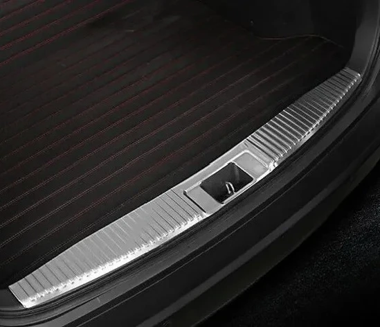 For Honda Vezel HRV HR-V 2014-2018 Rear Inside Bumper Door Sill Plate Scuff 1pcs Stainless Steel