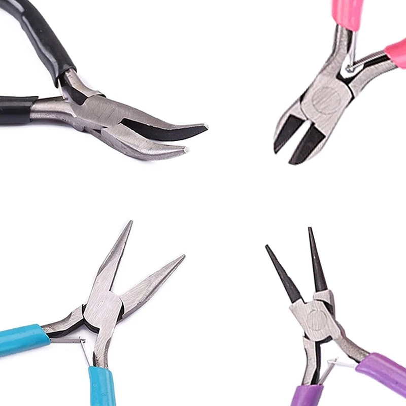 4 Pack Jewelry Pliers Jewelry Making Pliers Tools Kit For Wire Wrapping Earring Craft Making Supplies