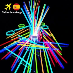 50pcs Party Fluorescence Glow Sticks  Bracelets Necklaces Christmas  Birthday Concert Luminous Bangle For Children and Adults