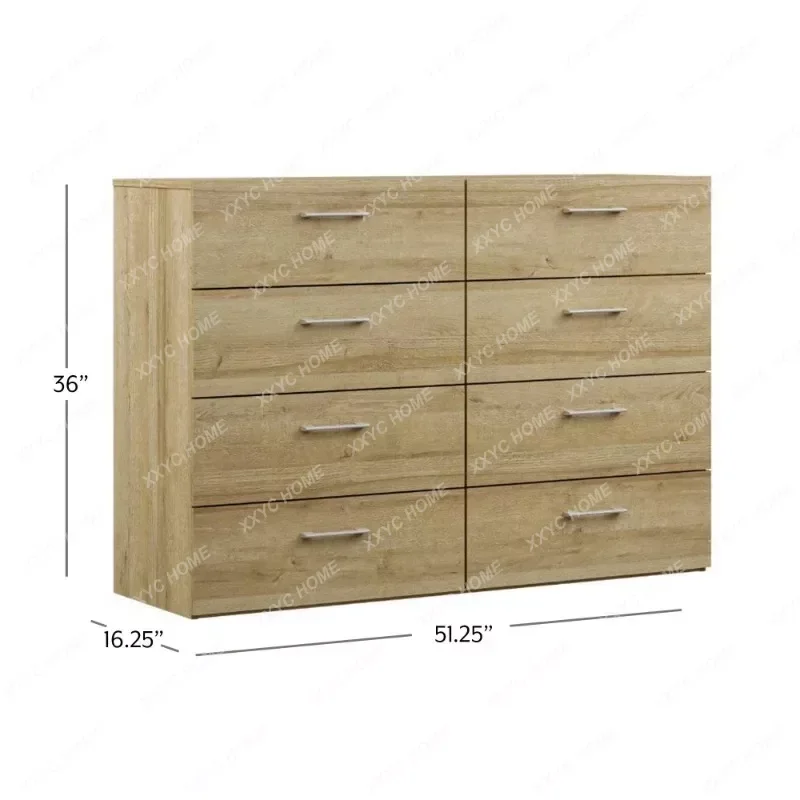 LISM Lundy 8-Drawer Dresser, White, By LISM Living Essentials