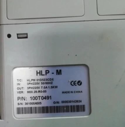 HLPM01D523CDX  1.5kw/220V   inverter   , Good Working  , In Stock