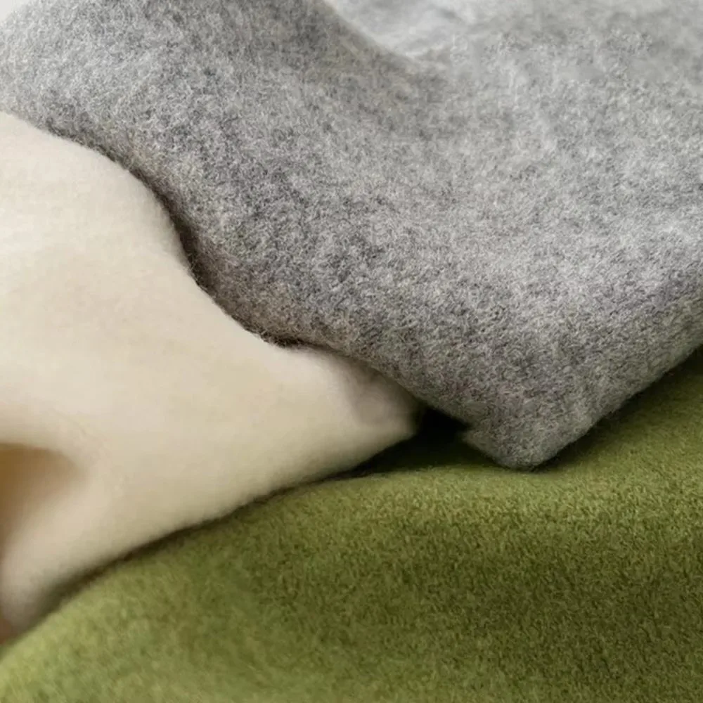 New Multi-functional Wool Knitted Scarf Warm Breathable Triangular Scarf Women Shawl Winter