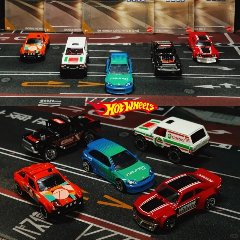 

Genuine Hot Wheels 1/64 GDG44 Series Honda Civic Type-R Mazda Rx-3 Range Rover Classic Big Air Belair Collectible Car Toys Gifts