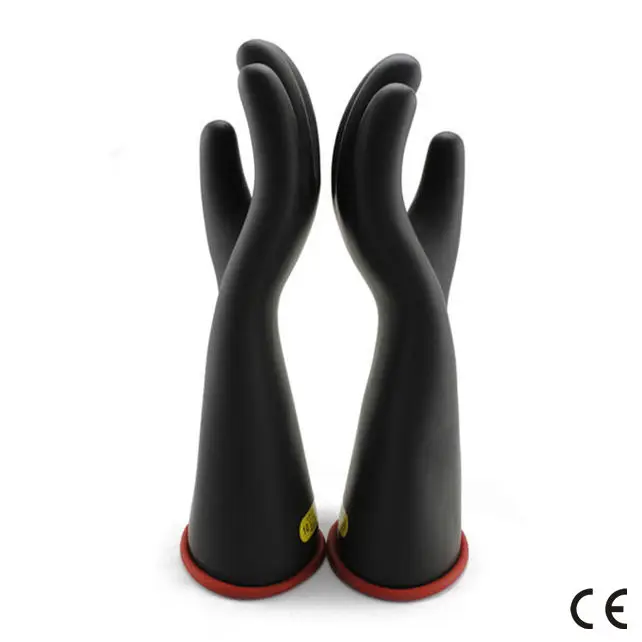 2025Electrical Insulation Gloves Class 00 0 1 2 3 4 Rubber Latex Rubber 360mm Electric Insulating Gloves