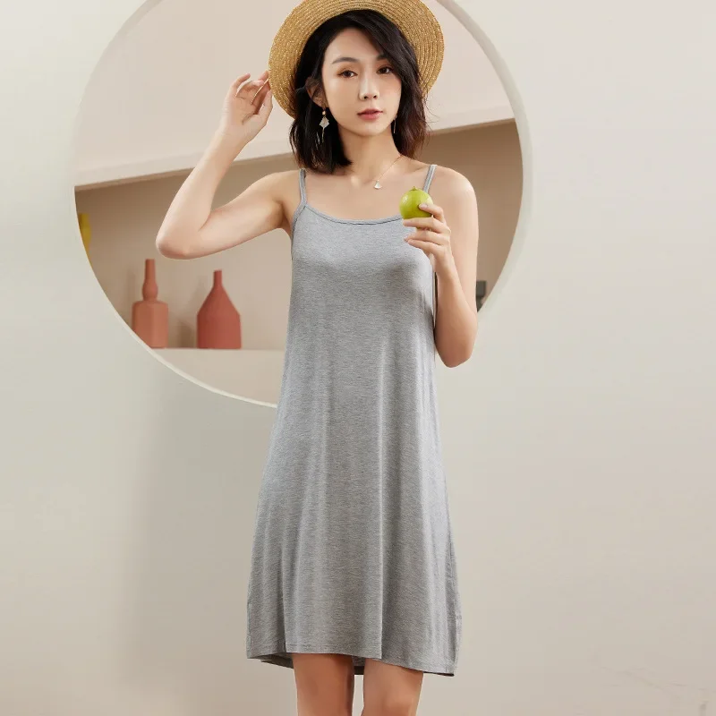 Nouveau coton Slip sous-vêtements femmes été longue robe Slip jupe sous robe tout Match respirant jupon sous-jupe Lingerie