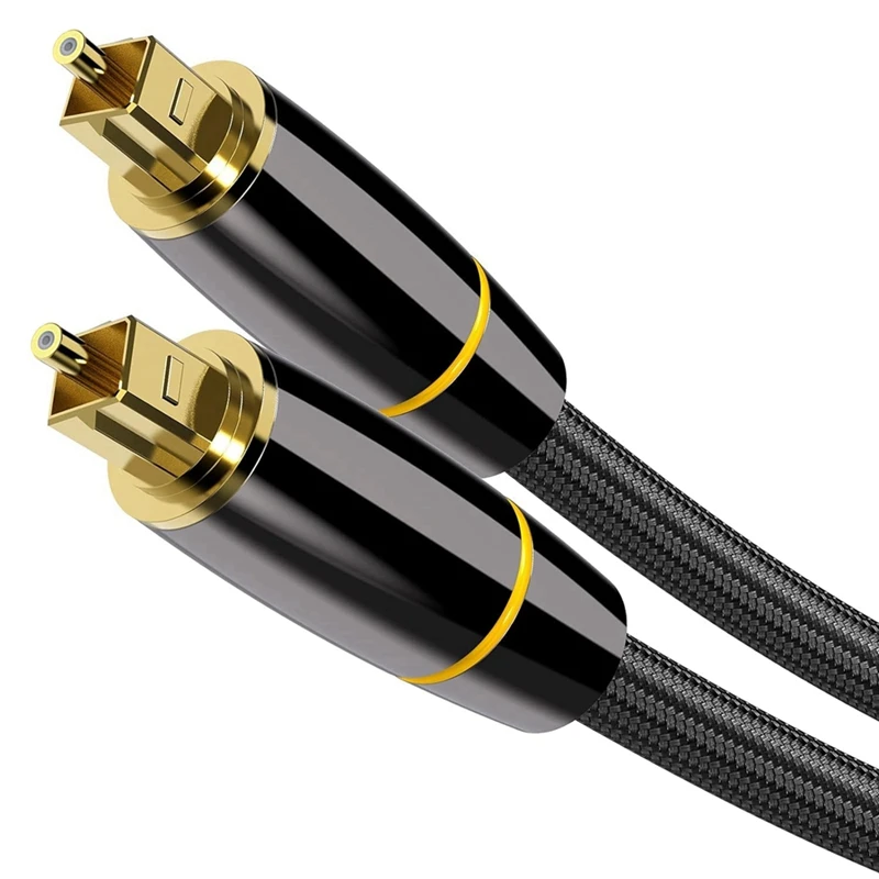 Digital Optical Audio Cable 2M Output Cable Amplifier Speaker 5.1 Channel Optical Fiber Connection Cable Nylon Braided