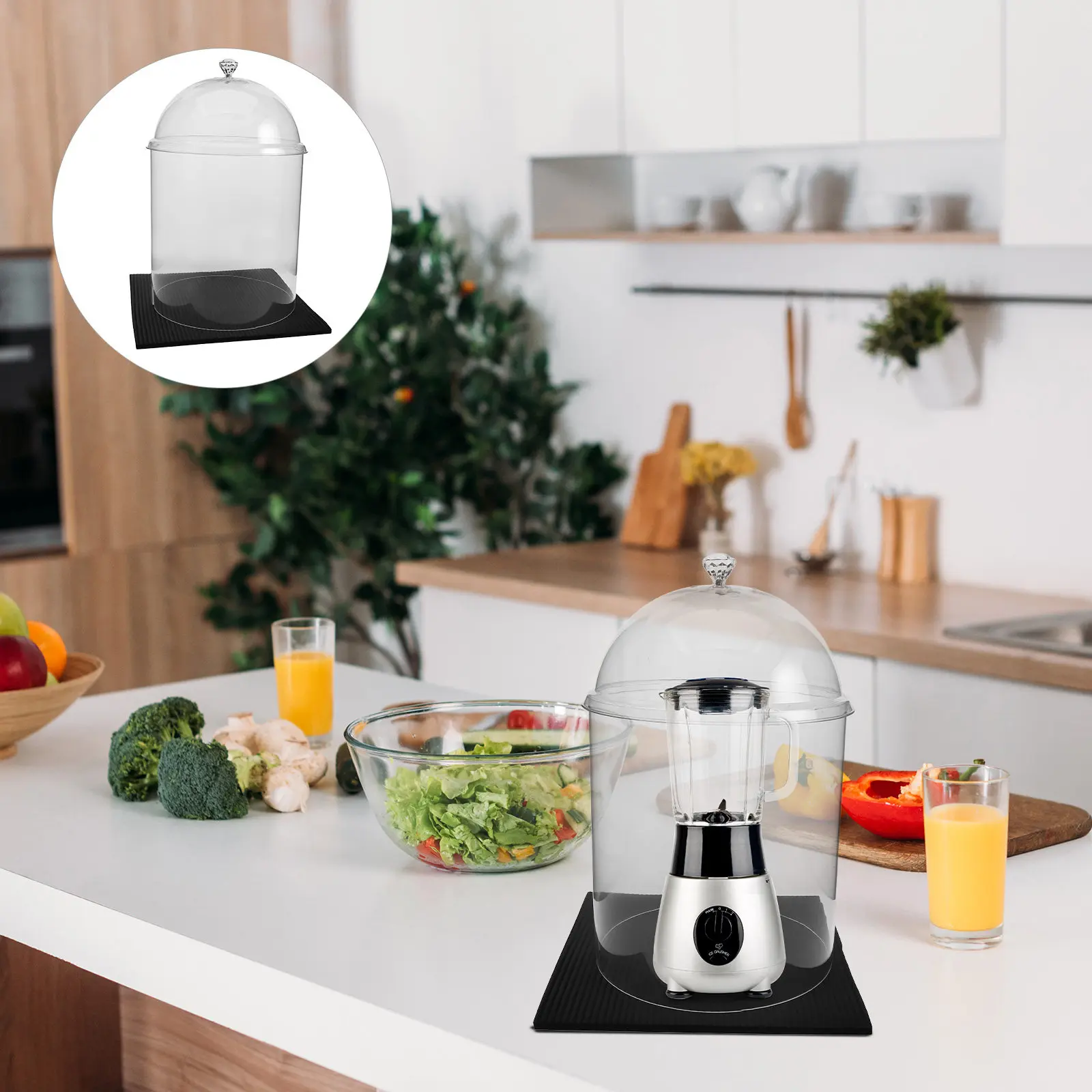 Blender Soundproof Shield Transparent Noise Reduction Cover Easy Install Quiet Operation Blender Noise Enclosure Kitchen