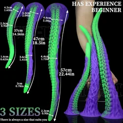 Extra Long Butt Plug Animal Dildo Tentacle Dildos Anal Plug Vagina Masturbator For Women Anal Penetration Stimulator Adult Toys