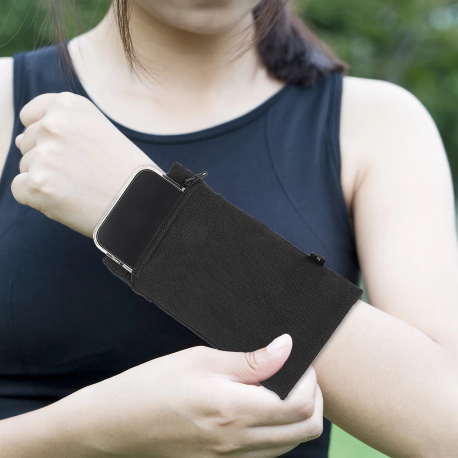 

Sports Phone Arm Bag Fitness Running Holder Black Mini Cell Phone Armband for Men Women Gym Jogging Biking Workout ARM BAND