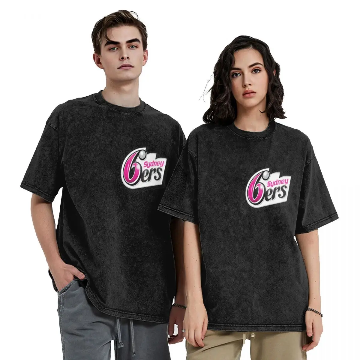 

6ers Sydney T-Shirt street wear graphic t shirt vintage croswit shirt man heavyweight t shirts for men
