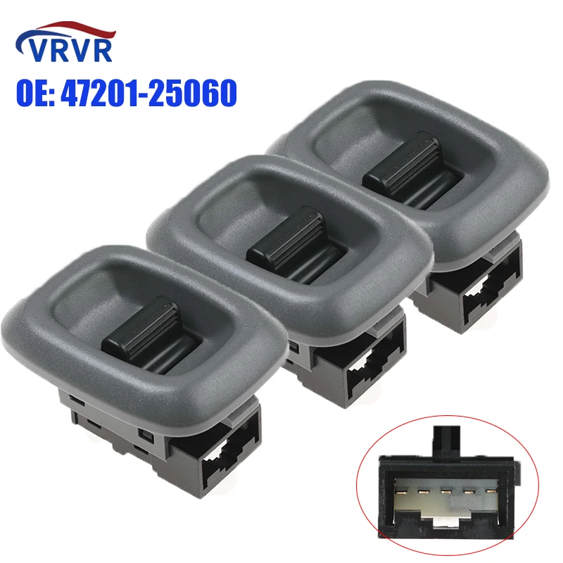 

VRVR 47201-25060 4720125060 5 Pins Passenger Side Electric Power Single Window Switch For Suzuki Baleno 1998