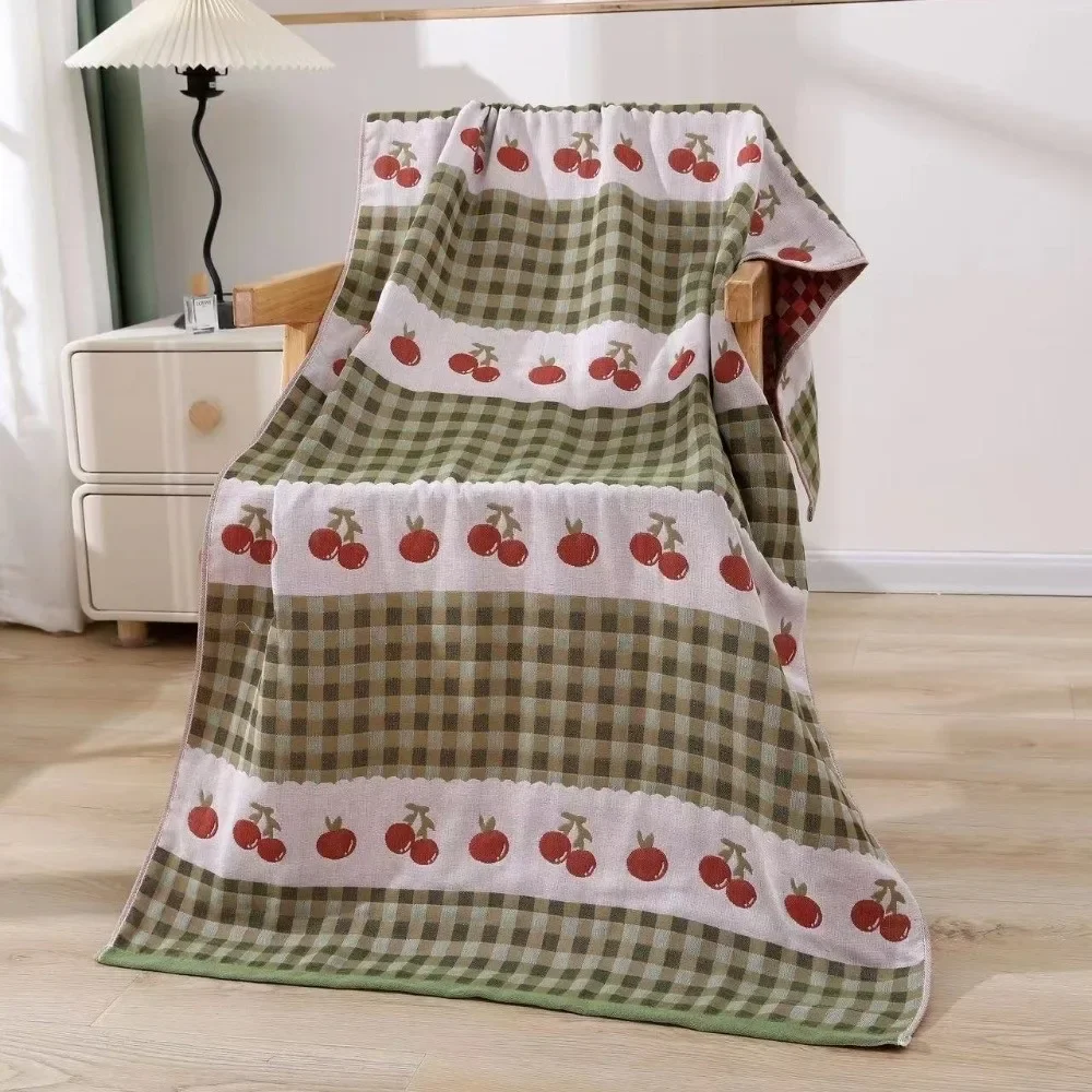 High Quality Multi Layer Bath Towel Soft Multifunctional Beach Towel Double Sidedprinted Small Blanket Universal in All Seasons