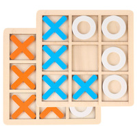 Wooden Tic Tac Toe Game for Kids XO Chess Board IQ Logic Brain Development Toys Puzzle Inteligencia Juegos Logica Rompecabezas