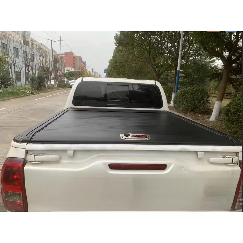 Practical Manual Operation Roller Shutter Tonneau Cover Fit Universal Pickup Truck Bed Waterproof Off Road Car Accessories