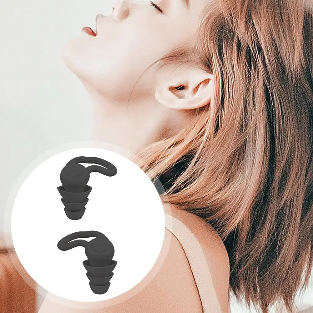 Umbrella-shaped Fit Earplugs Portable Dolphin Sleeping Earplugs 40db Noise Reduction for Workshops Naps Students Waterproof