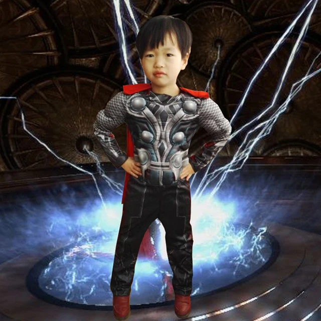 Il Avengers Thor classico Cosplay muscolare bambino Costume ragazzi Iron Man Cosplay bambini carnevale party Halloween Cosplay supereroi AliExpress