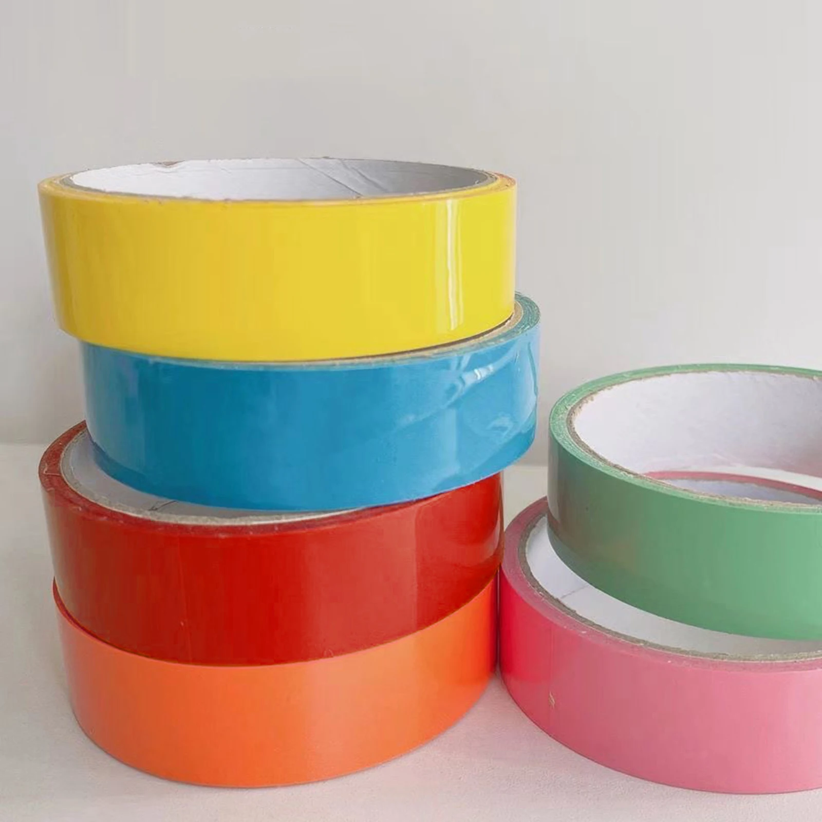 6x Creatieve Sticky Ball Rolling Tape Kleurrijke Tape Speelgoed Decoratief Zintuiglijk Speelgoed DIY Spel voor Volwassen Kinderen Feest Kinderbenodigdheden