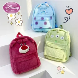 Disney Cartoon Strawberry Bear Sullivan Backpack Japanese Ins Plush Junior High School College Student Large Capacity School Bag