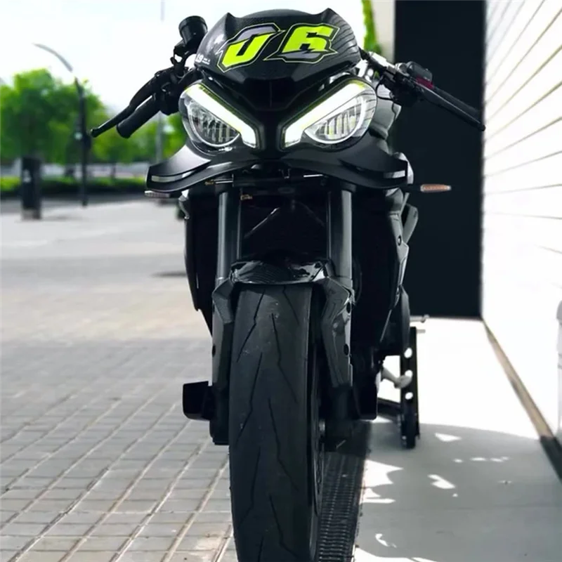 

Motorcycle Front Spoiler Downforce Aerodynamic Wing Winglet For Street Triple 765RS 765 R RS 2021-2025