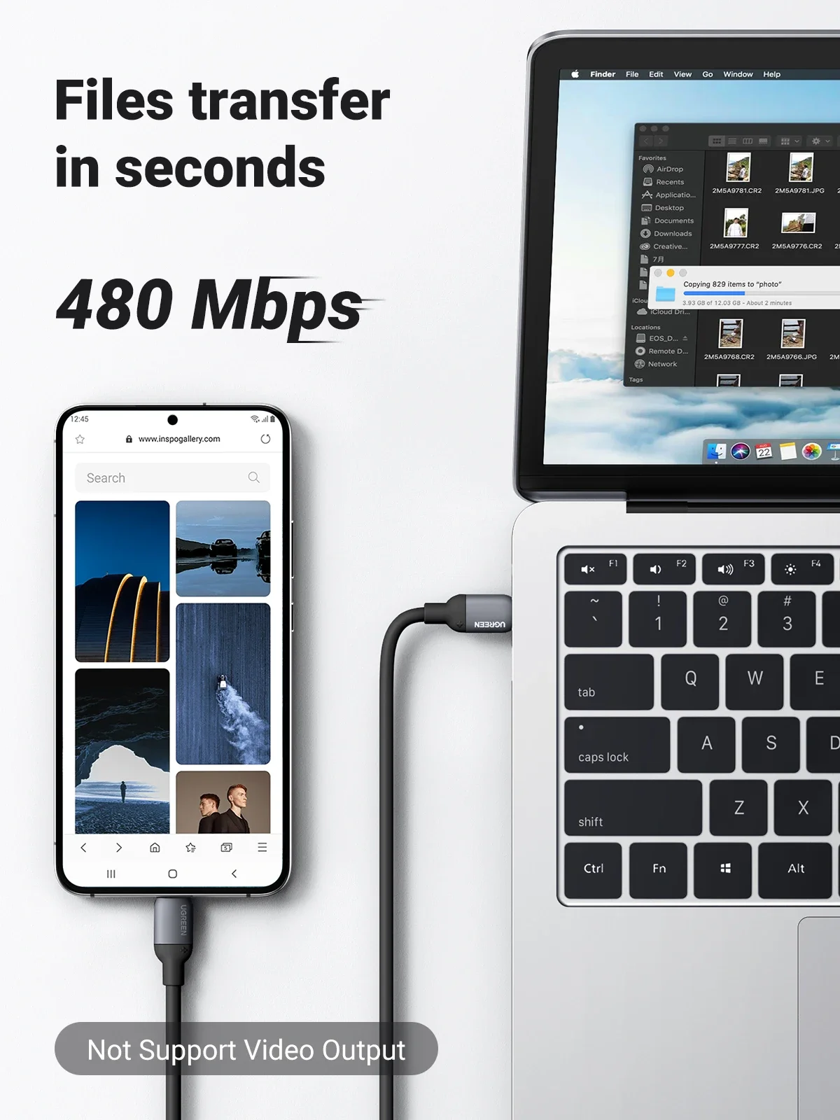 UGREEN 60W USB Type C Cable 100W USB C to USB C Cable Silicone fast charging For Apple ipad iPhone 16 15 Macbook Charger Android