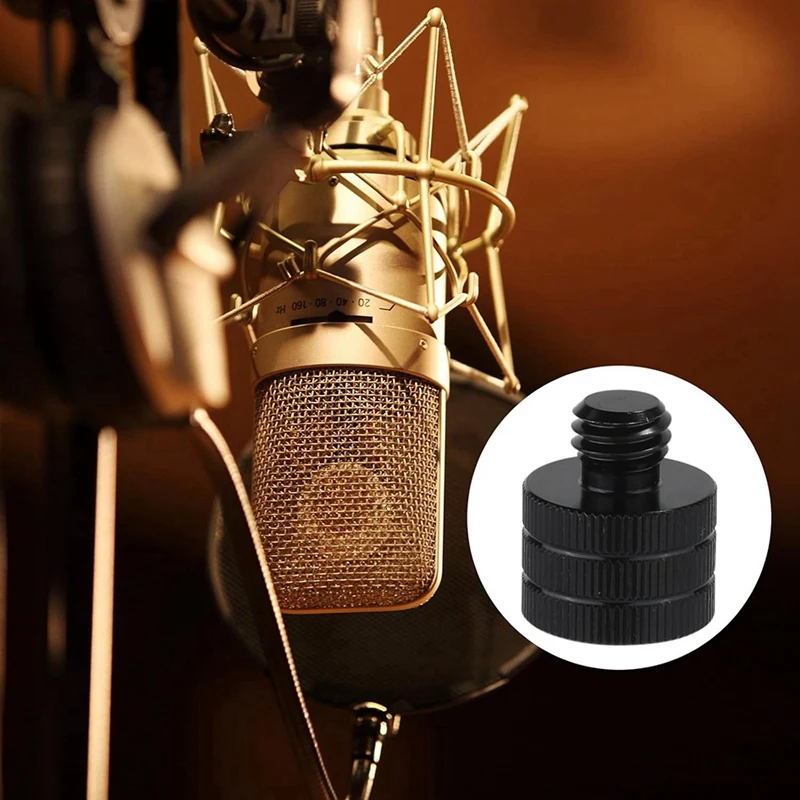 6Pcs Mic Stand Adapter, Camera Stand Adapter Mic Screw Adapter Mic Thread Adapter For Microphones Cameras Stands