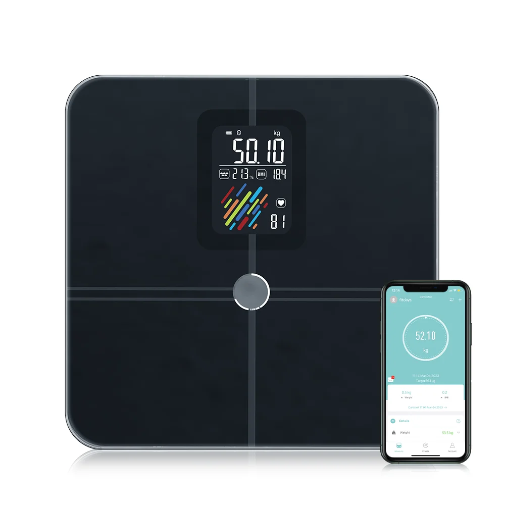 Body Fat Scale, VA Large Display Scale for Body Weight, High Accurate Digital Bathroom Scale, BMI Smart Weight Sca