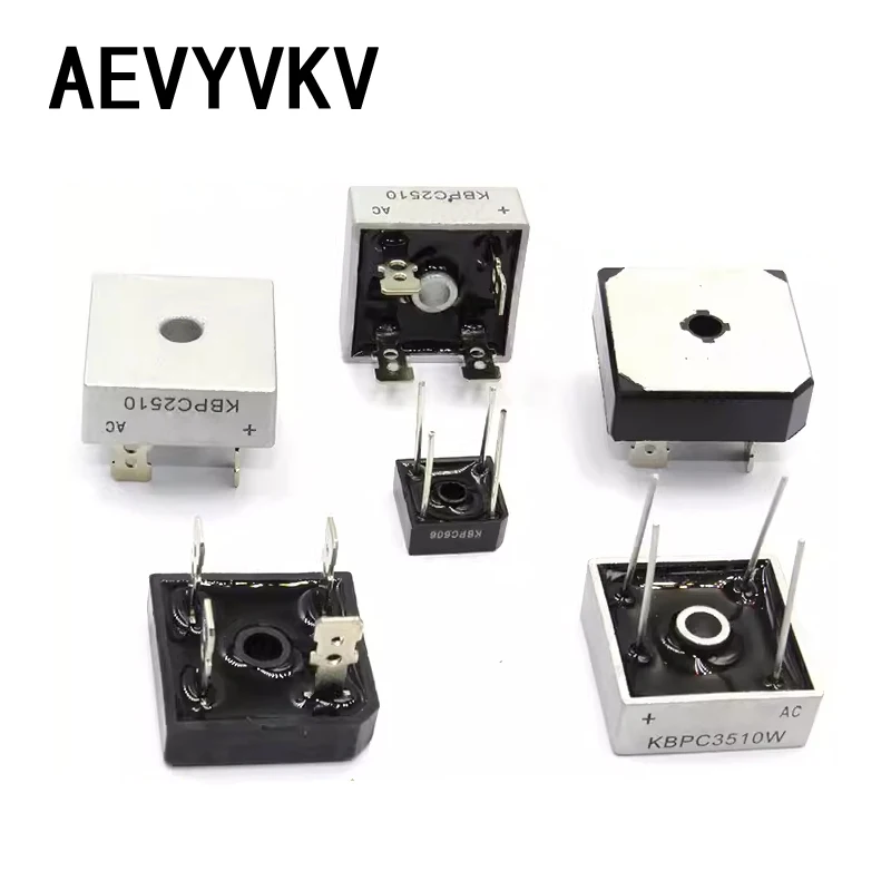 KBPC5010 Diode Bridge Rectifiers Diodes KBPC 606 610 1010 1510 2504 2508 2510 3504 3506 3510 GBPC 5010 W SKBPC3516 Power Diodes