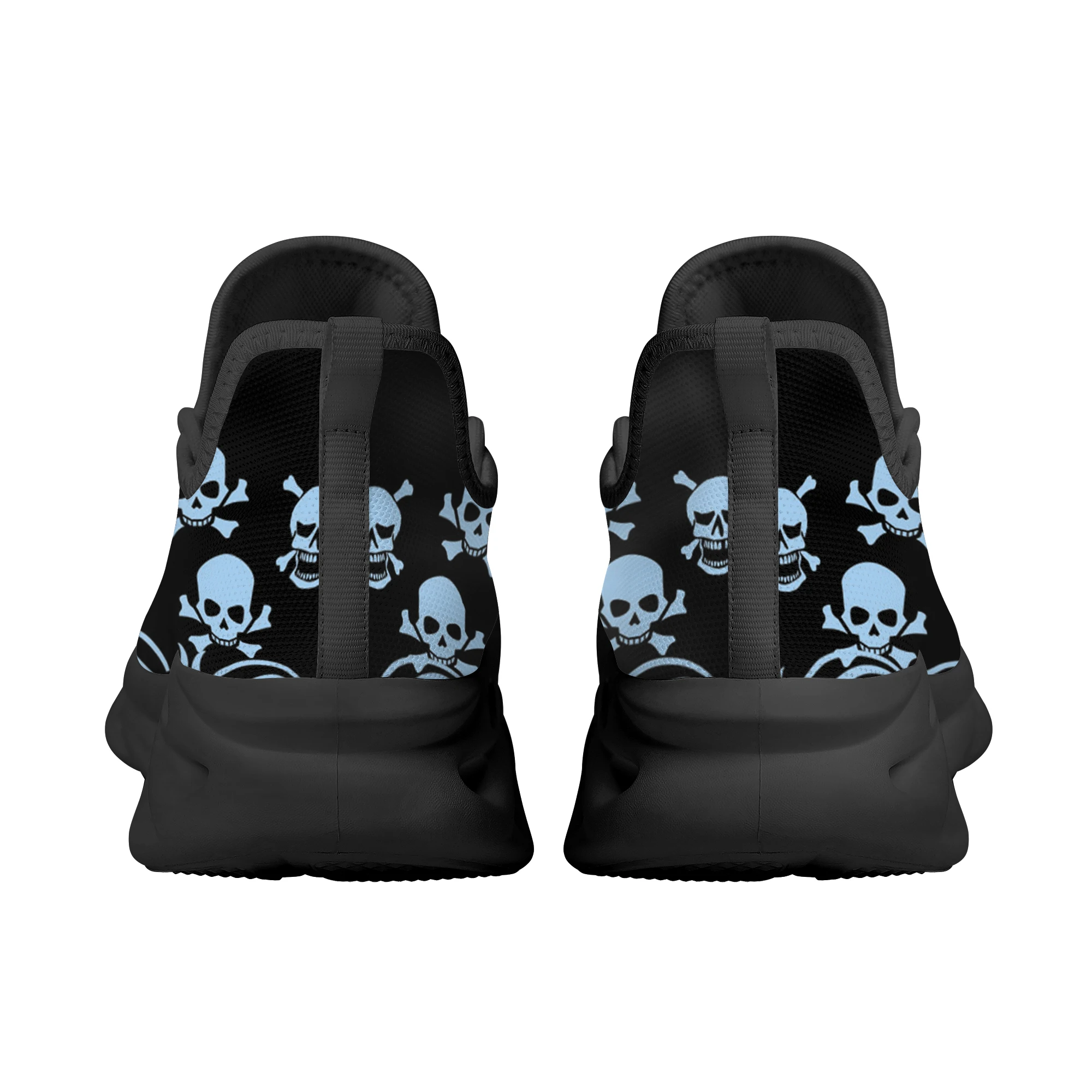 INSTANTARTS New Women Chunky Sneakers Cute Blue Skulls Platform Shoes Comfortable Women's Vulcanized Sneakers Zapatos De Mujer