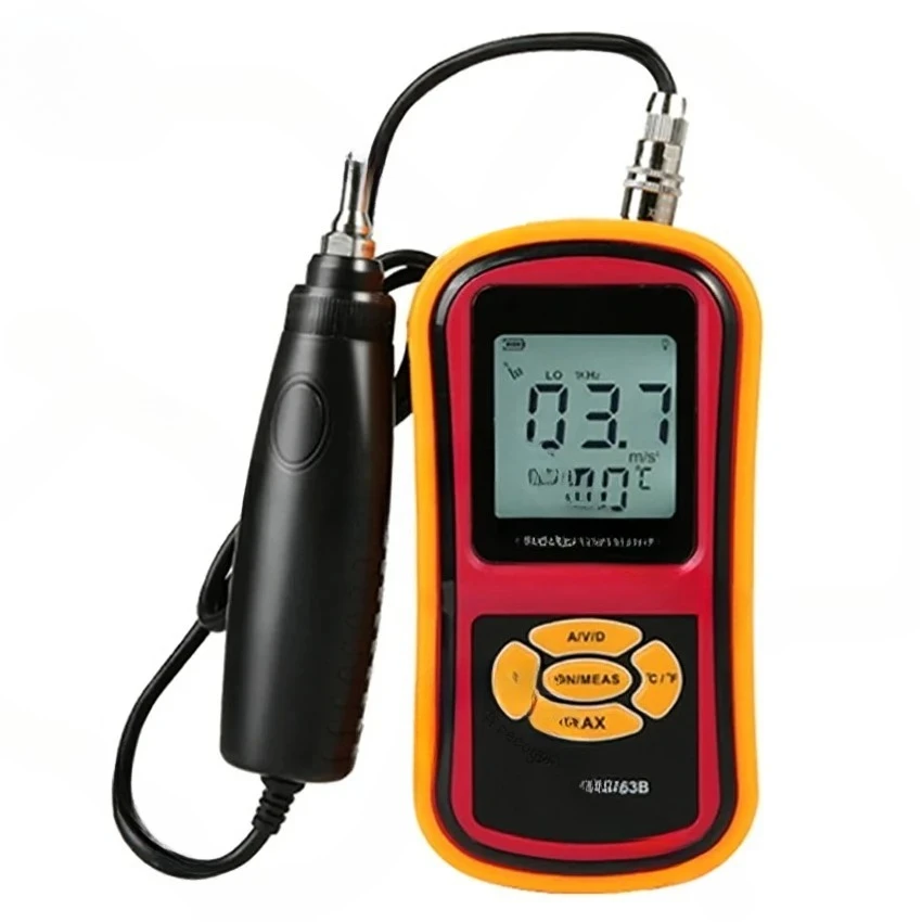 GM63B Digital Vibration Meter Portable Vibration Meter Measuring Acceleration, Velocity and Displacement