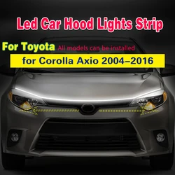 for Toyota Corolla Axio 2004-2016 E140/150 Led Car Hood Lights Strip Waterproof Flexible Car Daytime Running Lights DRL 12V