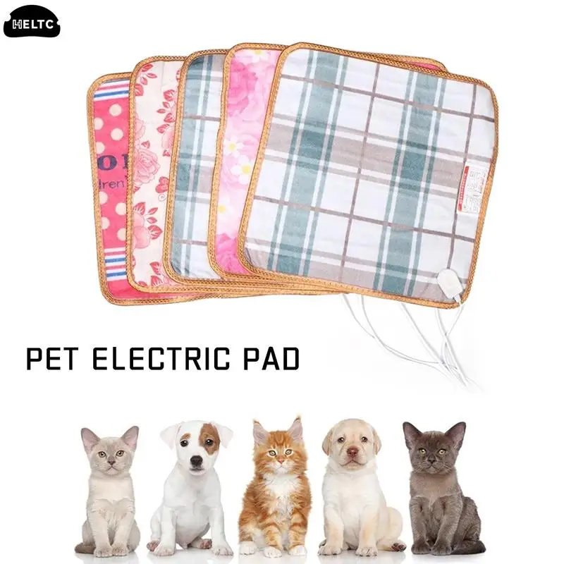 220V—50HZ Printed Plush Electric Heating Pad Office Seats/Pets Winter Warmer Heating Mat Bed Blanket Adjustable In Three Gears